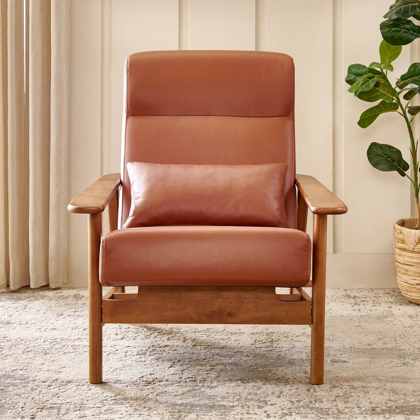 Mid-Century High-Back