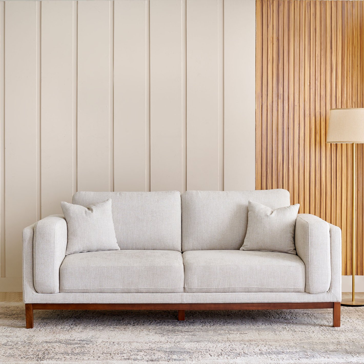 Premium soft-woven fabric (light beige)